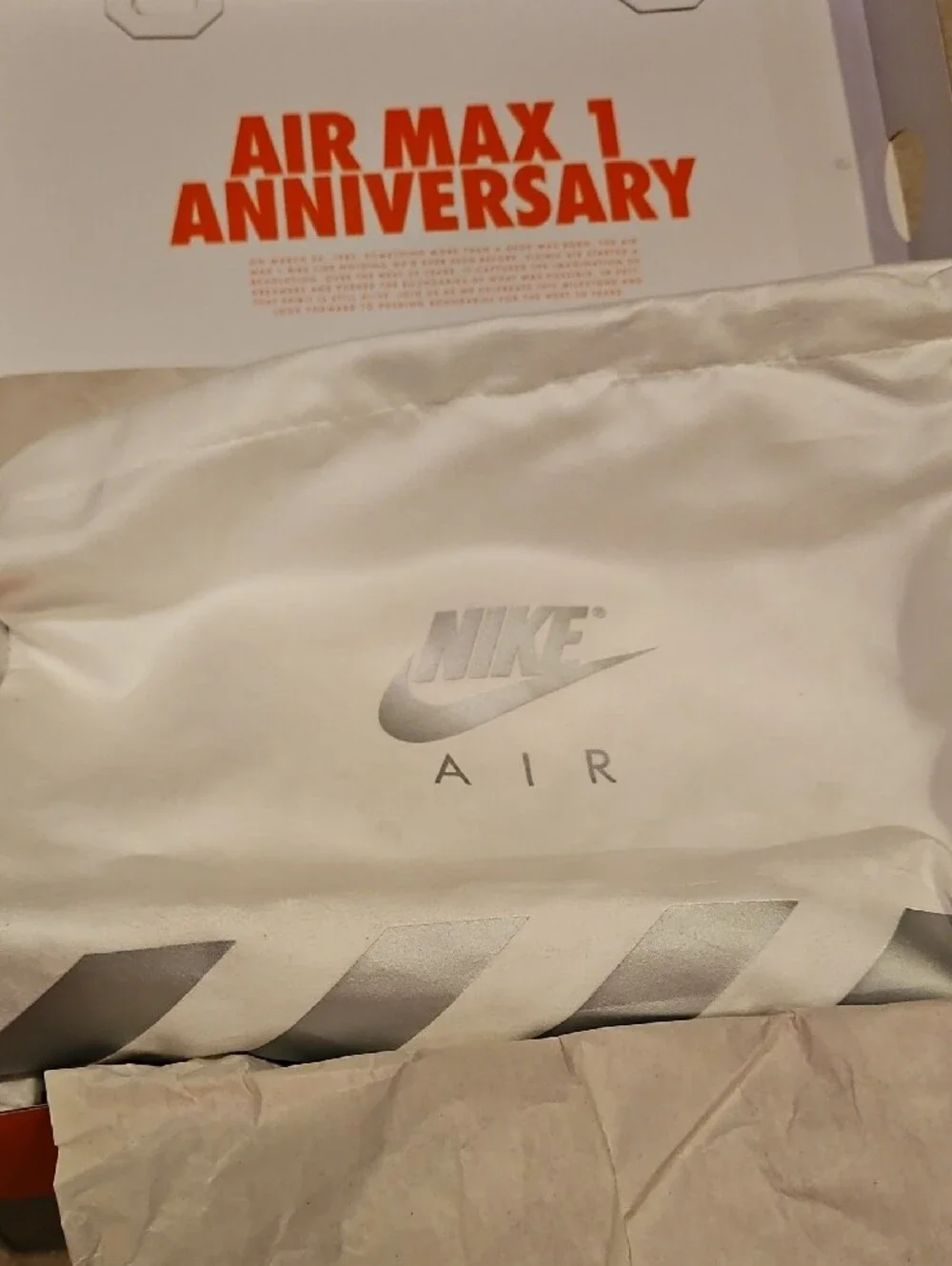 Nike Air Max 1 Sneakers - White & Blue & Tan